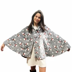 Mantella - Poncho stampa Mucca