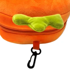 Maschera da viaggio con peluches 2 in 1 carotina