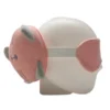 Maschera da viaggio con peluches 2 in 1 Micetto rosa