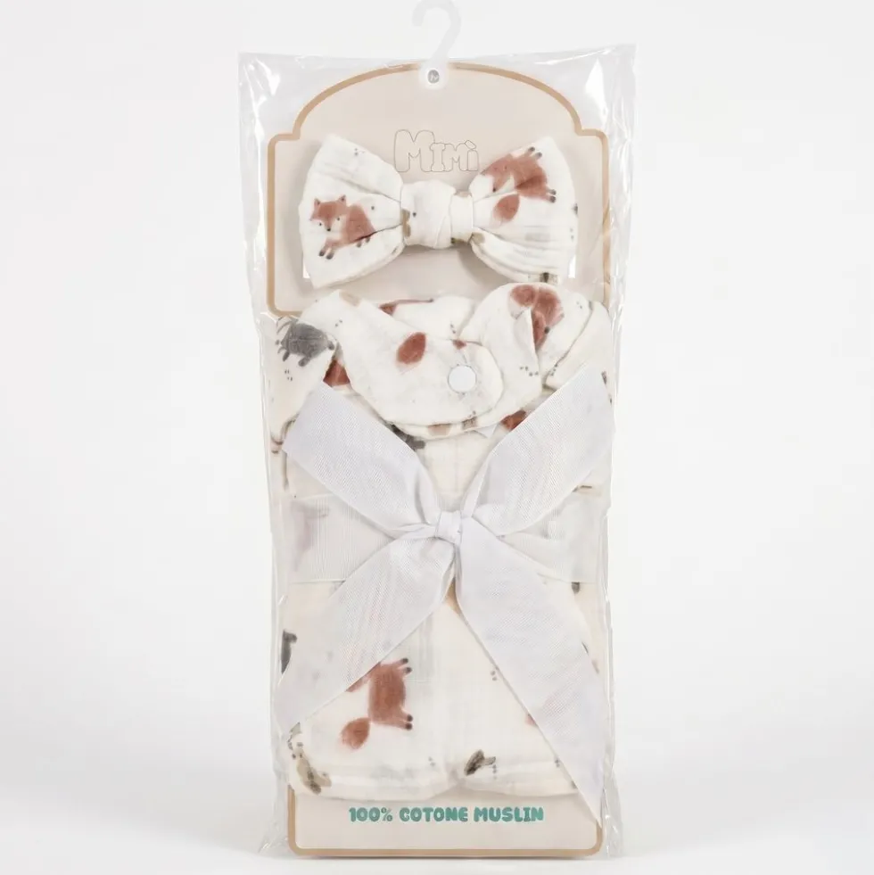 Mimì Baby Set Muslin Animali Selvatici