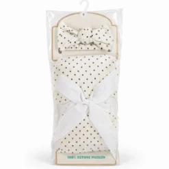 Mimì Baby Set Muslin Pois Neri