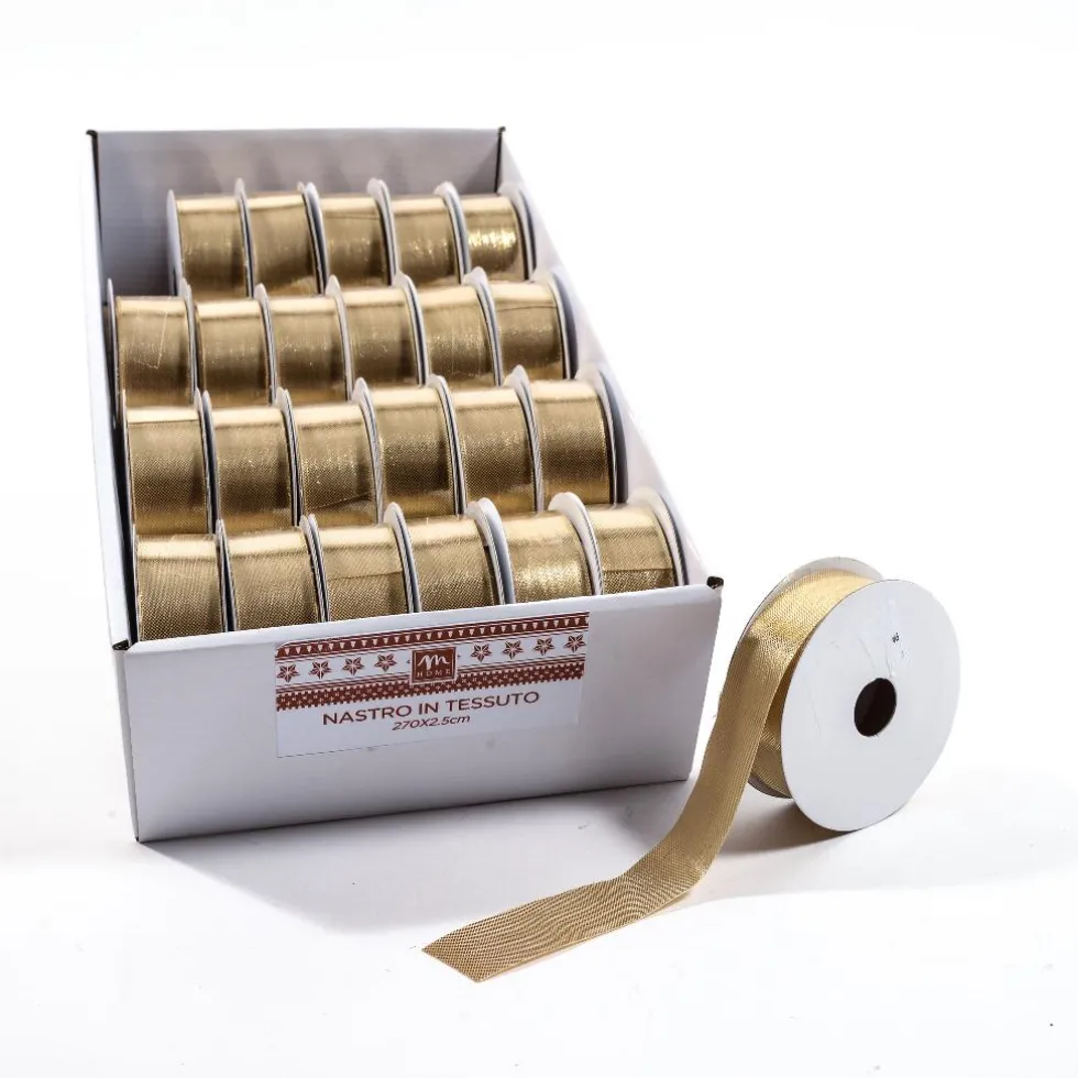 Nastro in Tessuto Oro 270 x 2.5 cm