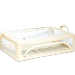Organizer scatola Cambiostagione in PVC Panna 60 x 40 x 16
