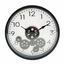 Orologio da parete industriale nero