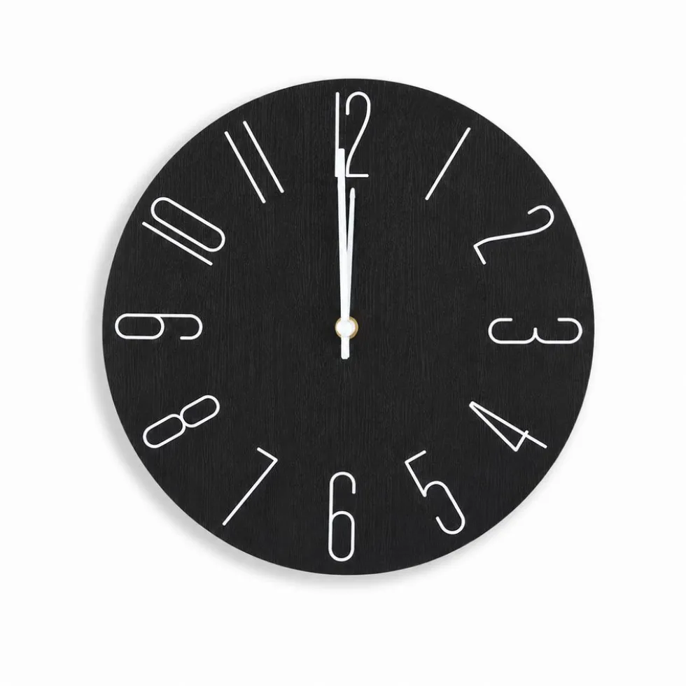 Orologio da parete Nasvin Nero D. 30 cm