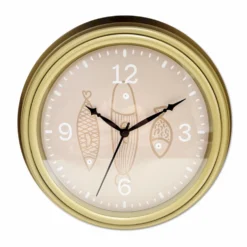 Orologio da parete pesciolini cornice beige