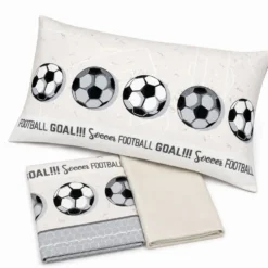 Parure copripiumino Calcio Grigio singolo