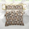 Parure copripiumino Percallino Aspen Terra singolo