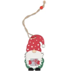 Pendente in Legno Gnometto Regalo Pois