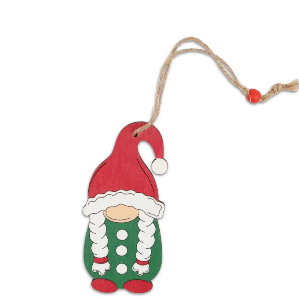 Pendente in Legno Gnometto Trecce