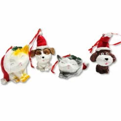 Pendenti cuccioli di Natale in Resina