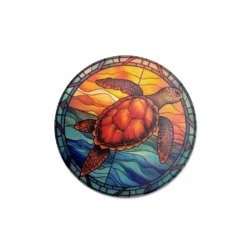 Piastrella sottobicchiere mosaico tartaruga diam. 10