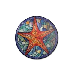 Piastrella sottobicchiere mosaico Stella marina diam. 10