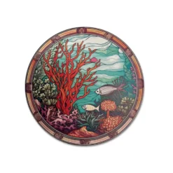 Piastrella sottopentola Mosaico corallo diam. 20