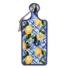 Piastrella sottopentola Rettangolare con cordino Lemon Bordo Blu