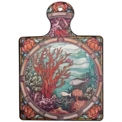 Piastrella sottopentola vassoio Mosaico corallo Cm 18 x 24
