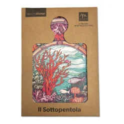 Piastrella sottopentola vassoio Mosaico corallo Cm 18 x 24