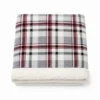 Plaid Aron Sherpa vecchia scozia viola 120 x 150