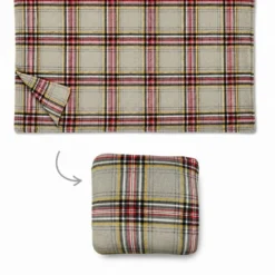Plaid cuscino Kilt Grigio