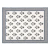 Plaid Imbottito double face stampato Jaipur Fiori Grigi Tortora 130x170