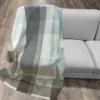 Plaid Jacquard Cashmere Effect Bilde Grigio 130 x 170