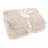 Plaid Luxury pelliccia ecologica Camel 130 x 160