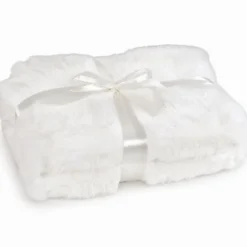 Plaid Luxury pelliccia ecologica Bianco 130 x 160