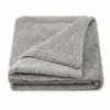 Plaid Marlene pelliccia ecologica grigia 130 x 160
