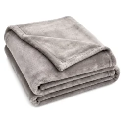 Plaid Maurice Grigio Chiaro Singolo 160 x 210