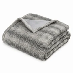Plaid Rabbit pelliccia ecologica grigia 130 x 160