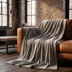 Plaid Relais tortora singolo 160 x 210