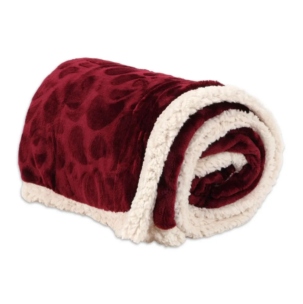 Plaid Sherpa Aspen Bordeaux