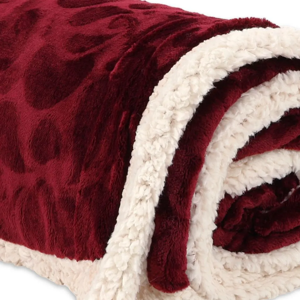 Plaid Sherpa Aspen Bordeaux