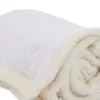 Plaid Sherpa Aspen Chicco di riso Bianco