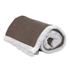 Plaid Sherpa Aspen Costa Velluto Tortora