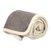 Plaid Sherpa Aspen Costa Velluto Grigio