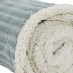 Plaid Sherpa Aspen Riga Cielo