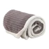 Plaid Sherpa Aspen Riga Grigio Roccia