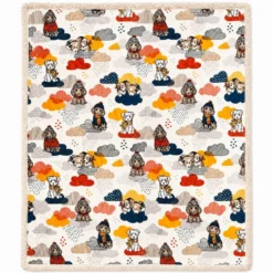 Plaid Sherpa Cani Smemorati Matrimoniale