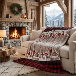 Plaid Sherpa Chalet 130 x 160