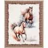 Plaid Sherpa stampa digitale Cavalli 130 x 160