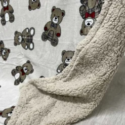 Plaid Sherpa Teddy matrimoniale