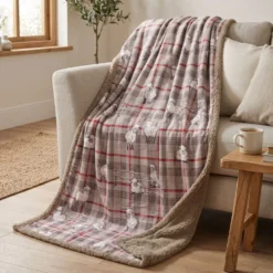 Plaid Sherpa Woods Pecorelle dolly 130 x 160