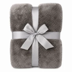 Plaid Soft Home Grigio Singolo 160 x 210