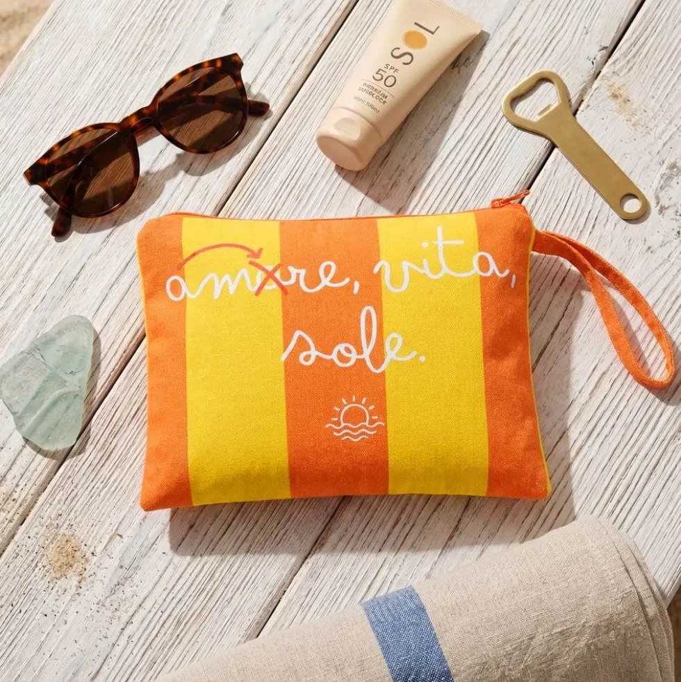 Pochette Amore Mare Arancio Giallo