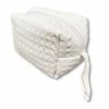 Pochette - beauty nido d' ape panna con zip