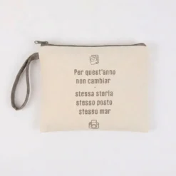 Pochette + fouta Stesso Mar Beige 90x180