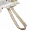 Pochette frange Corallo Tortora