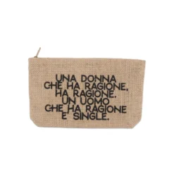 Pochette in Juta Michy Donna Ragione Uomo Single