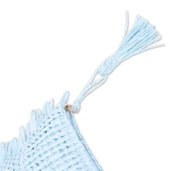 Pochette in Paglia Lena Azzurra